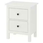 HEMNES Chest of 2 drawers, 54x66 cm (White Stain)