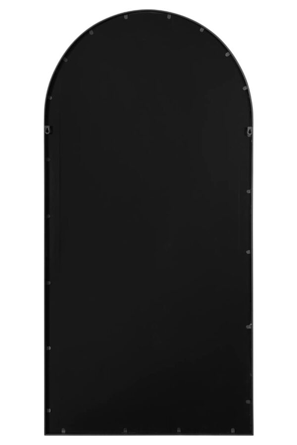 MirrorOutlet The Arcus - Black Framed Modern Full Length Arched Garden Wall Mirror,160 x 80cm