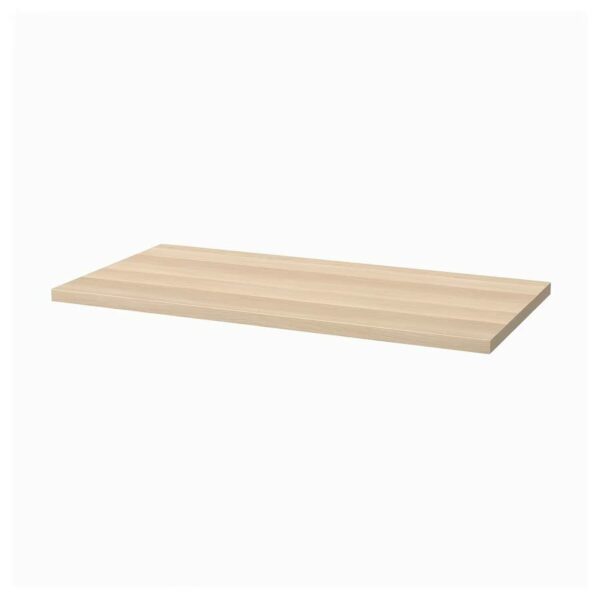Lagkapten/Alex Desk, 120x60 cm, Durable and Easy to Care For, White Stained Oak Effect/White - Home and Computer Desks, Tables,  Environment Friendly