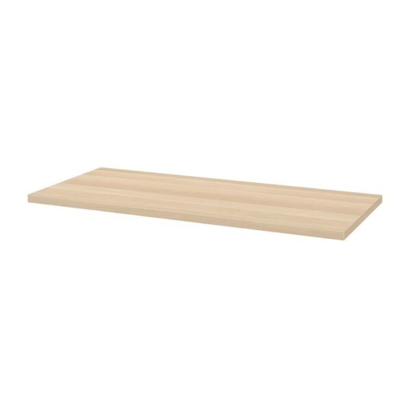 Lagkapten/Alex Desk,140x60 cm, durable and easy to care for. Desks for home. Desks computer desks. Tables desks. (White stained oak effect)
