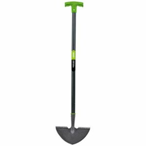 Draper Carbon Steel Lawn Edging Tool | Garden and Allotment Grass Border Edger | Long Handled Half Moon Lawn Edger | Heavy Duty Garden Tools | 88797