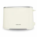 Morphy Richards Equip Cream 2 Slice Toaster - Defrost And Reheat Settings - 2 Slot - Stainless Steel - 222065