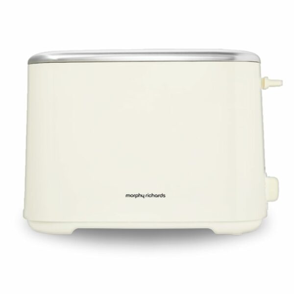 Morphy Richards Equip Cream 2 Slice Toaster - Defrost And Reheat Settings - 2 Slot - Stainless Steel - 222065