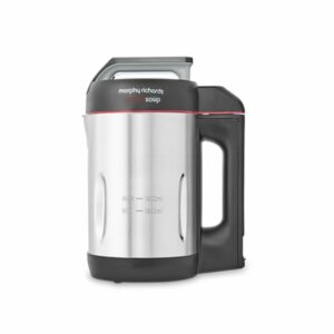 Morphy Richards Sauté & Soup Maker, 1.6L, 4 Settings, Smooth, Chunky, Juice, Blend Pause Function, Family Size, Non-Stick Coated Jug, Detachable Power Cord, Stainless Steel, 501014