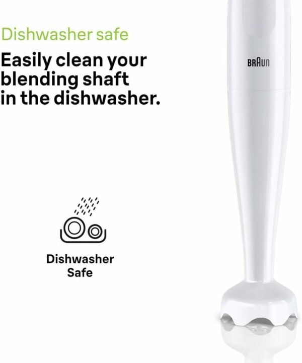 Braun MultiQuick 1 Hand Mixer MQ10.001P, Lightweight Mixer with EasyTwist Technology, One Speed, 450W, White