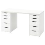 Lagkapten/Alex Desk, white, 140x60 cm