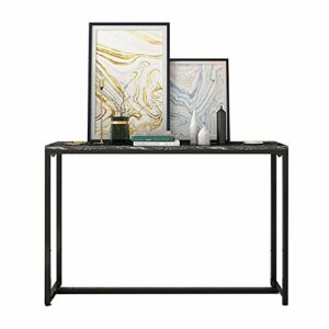 Console Table, Wrought Iron Marble Living Room Corridor Long Table Modern Minimalist Narrow Table Entrance Table