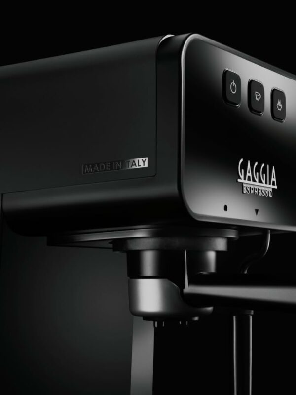 Gaggia Espresso Style Manual Coffee Machine and Cappuccino Maker with Milk Frother, Stone Black