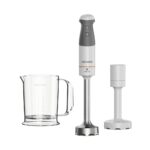 Kenwood Triblade Hand Blender, Mixer with Anti-Splash, Masher Attachment and BPA-Free Plastic Beaker, HBM40.004WH, Dishwasher Safe, 850W, White