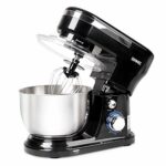 Duronic Electric Stand Mixer SM104, Kitchen Mixers, 6 Speed + Pulse Function, 1000W, 4 Litre Mixing Bowl with Splash Guard, Includes Beater, Whisk & Dough Hook, Baking & Cooking