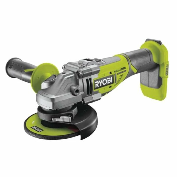 Ryobi R18AG7-0 18V ONE+ Cordless Brushless Angle Grinder (Body Only), Hyper Green