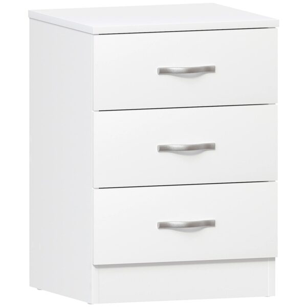 Vida Designs Large White Bedside Cabinet Chest of Drawers
