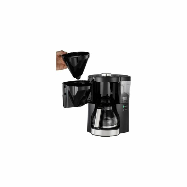 Melitta Filter Coffee Machine, Look V Perfection Model, Art. No. 6766589, Stainless Steel, 1.25 liters, Black