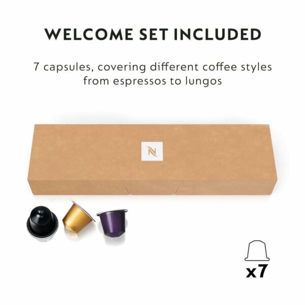 Nespresso CitiZ EN167.P Capsule Coffee Machine, Single-Serve Pod Coffee Machine, Compact Design, 19 Bar Pressure, 2 Cup Sizes, Welcome Set Included, Pink