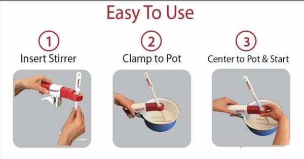 STIRMATE Smart Pot Stirrer Gen 2 Rechargeable Colonial Red