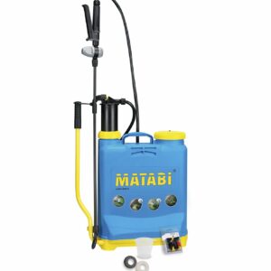 Matabi - Manual Backpack Sprayer - 12L - Fibreglass Lance - 3 Positions Pressure Regulator - Padded Straps - Garden, Orchard and Agriculture - Super Green 12 - Made in Europe