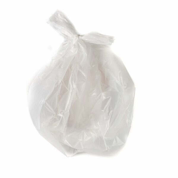 Kordis Strong Tie Handle Swing Bin Bag Liners - 6 Rolls x 20 Bags. 50L White Plastic Bin Bags For Kitchen Bins