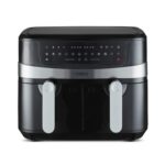 Tower T17088 Vortx 9L Dual Basket Air Fryer with Smart Finish, 2600W, Black
