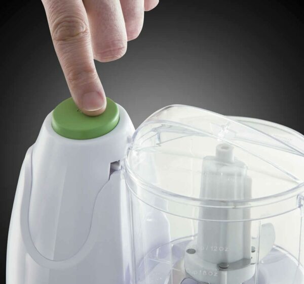 Russell Hobbs Food Collection Electric Mini Chopper, Dices & Purees Fruit & Vegetables - recipes included, 500ml, Removable dishwasher-safe bowl, lid & blade, Simple one-button operation, 75W, 22220