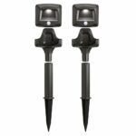 Mr. Beams MB572 Outdoor Wireless Battery-Powered 35 Lumens LED Path Light with Motion Sensor, 2-Pack, Dark Brown