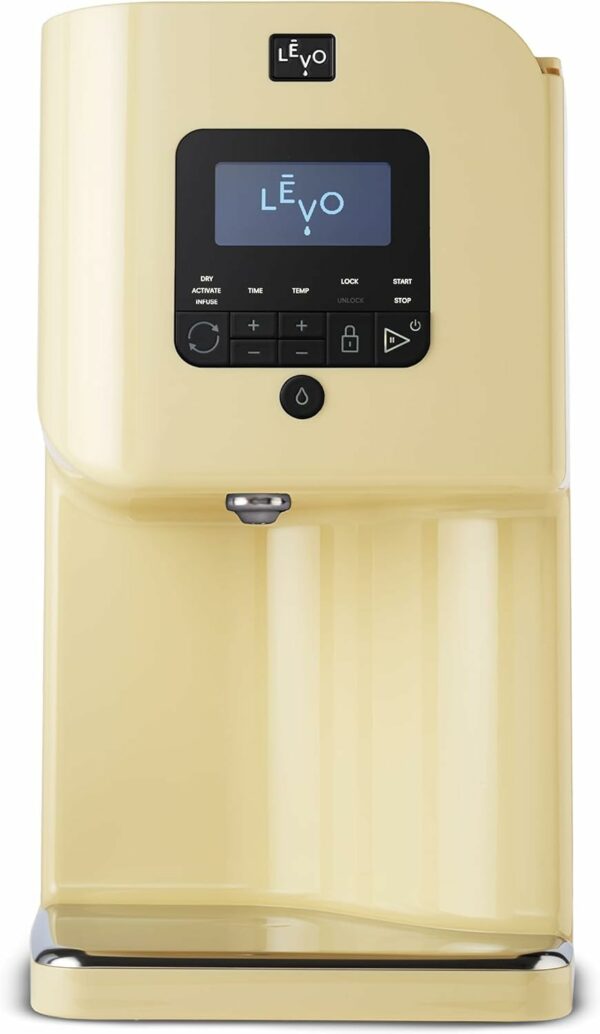 LEVO II - Herbal Oil Infusion Machine - Botanical Extractor - Herb Dryer, Decarboxylator, & Oil Infuser - Easy Edible Infusion Maker - for Tinctures, Infused Gummies, Brownies, & More - Honey Cream