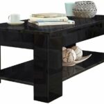 High Gloss Coffee Table with Storage, Lift Top Coffee Table