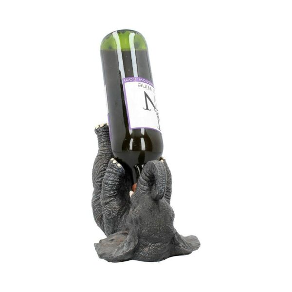 Nemesis Now EXA80004 Guzzlers Elephant Wine Bottle Holder 21cm Grey