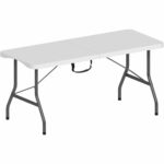 Folding Table 5FT Heavy Duty Foldable Table Portable and Durable Aluminium Frame Perfect for Camping Catering Picnic