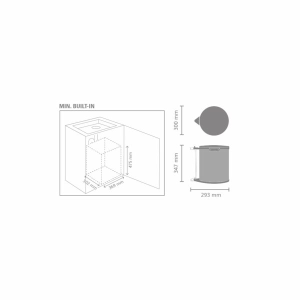 Brabantia PerfectFit Bin Liners (Size H/50-60 Litre) Thick Plastic Trash Bags with Tie Tape Drawstring Handles (40 Bags)