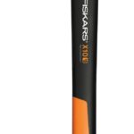 Fiskars Chopping Axe S X10, Storage and Carrying Case Included, Length: 44 cm, Non-Stick Coating, Steel Blade/Fibreglass Handle, Black/Orange, 1015619