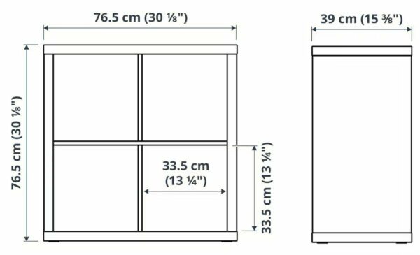 Ikea Kallax Shelving Unit, Bookcase, White, Perfect For Baskets Or Boxes