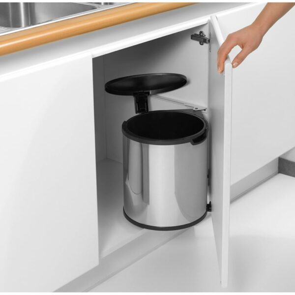 Brabantia PerfectFit Bin Liners (Size H/50-60 Litre) Thick Plastic Trash Bags with Tie Tape Drawstring Handles (40 Bags)