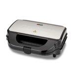 Tower Deep Filled Snack Maker T27032 3-in-1 with Non-Stick Coated Plate and Automatic Temperature Control, 900W, Stainless Steel