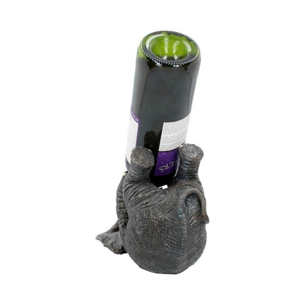 Nemesis Now EXA80004 Guzzlers Elephant Wine Bottle Holder 21cm Grey