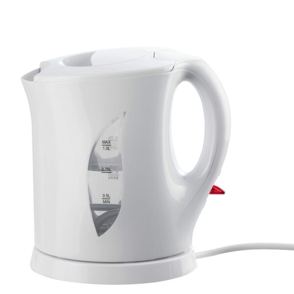 Daewoo Lightweight Cordless Kettle – Compact Travel Kettle with 1L Capacity, Water Level Indicator & Auto Shut-Off – Ideal for Camping, Caravans, Offices, or Job Sites