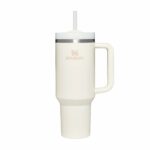 Stanley Quencher H2.0 Flowstate Tumbler 1.2L - Cold For 11 Hours - Iced For 48 Hours - Metal Water Bottle With Straw, Handle And Lid - Dishwasher Safe - Travel Mug For Cold Drinks - Cream Tonal