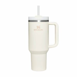 Stanley Quencher H2.0 Flowstate Tumbler 1.2L - Cold For 11 Hours - Iced For 48 Hours - Metal Water Bottle With Straw, Handle And Lid - Dishwasher Safe - Travel Mug For Cold Drinks - Cream Tonal
