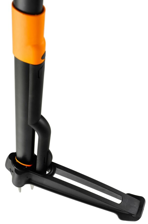 Fiskars Xact Weed Puller, Length: 1 m, Stainless Steel Handle/Plastic Handle, Black/Orange, 1020126