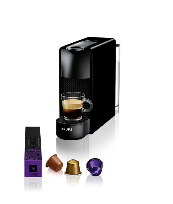Krups Nespresso Essenza Mini XN1108 Coffee Machine | 0.6 Litre | 19 Bar | Energy Saving Mode | Black
