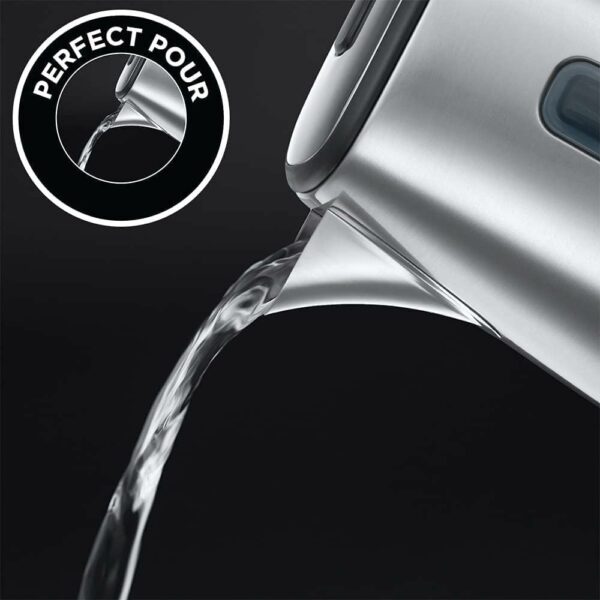 Russell Hobbs Eclipse Stainless Steel & Midnight Blue Ombre 1.7L Electric Cordless Kettle (Quiet & Fast Boil 3KW, Removable washable anti-scale filter, Easy push button lid, Perfect pour spout) 25111