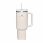 Stanley Quencher H2.0 Flowstate Tumbler 1.2L - Cold For 11 Hours - Iced For 48 Hours - Metal Water Bottle With Straw, Handle And Lid - Dishwasher Safe - Travel Mug For Cold Drinks - Rose Quartz