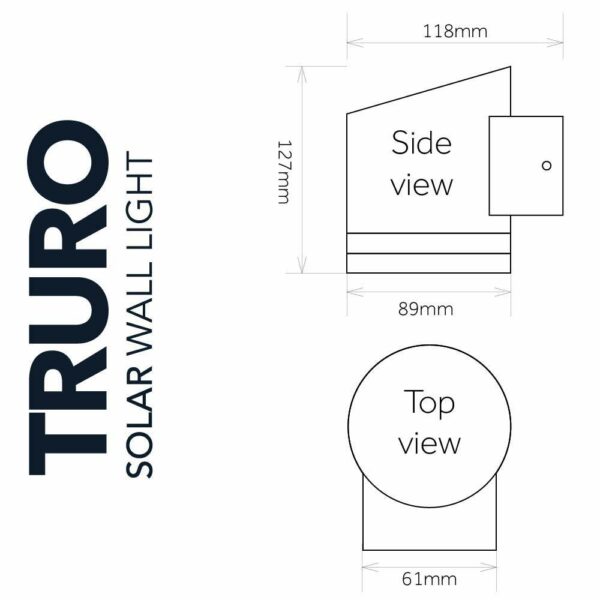 SolarCentre® Truro Solar Powered Outdoor Wall Light
