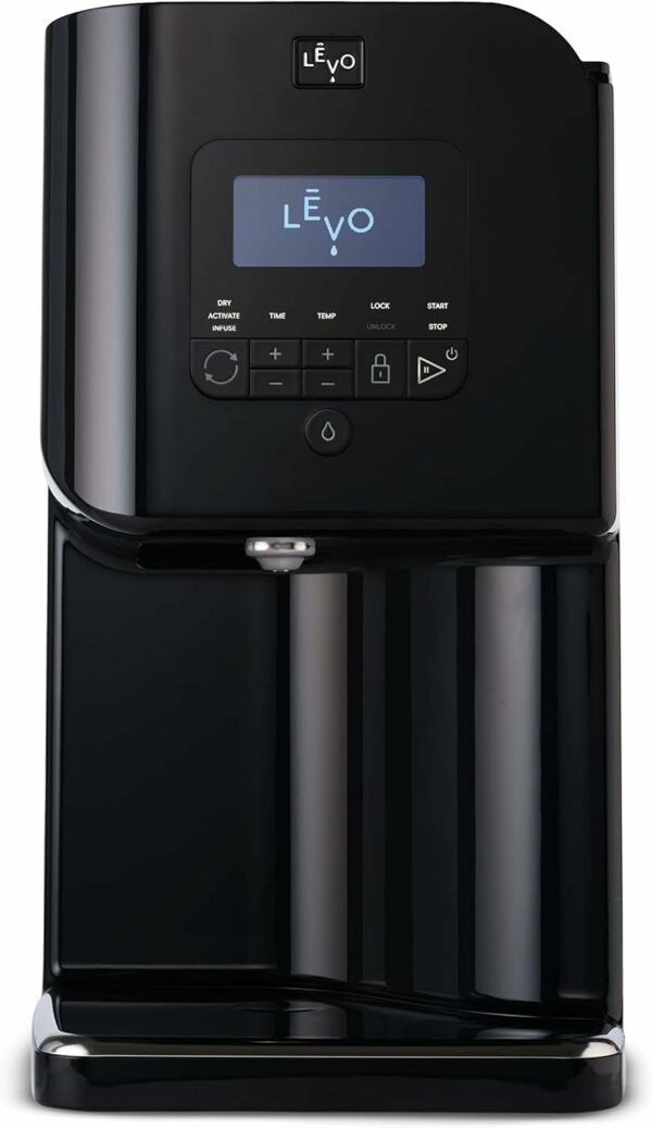 LĒVO II - Herbal Oil and Butter Infusion Machine - Botanical Decarboxylator, Herb Dryer & Oil Infuser - Mess-Free, Easy to Use - Make Infused Gummies, Brownies, Cookies & Other Treats (Licorice Black)