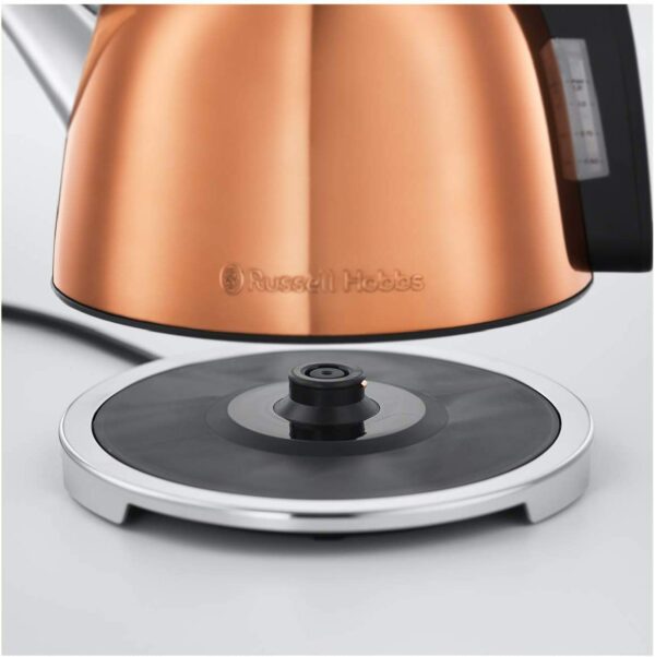 Russell Hobbs 25861 K65 Anniversary Electric Kettle, Metal, 3000W, 1.2litres, Copper