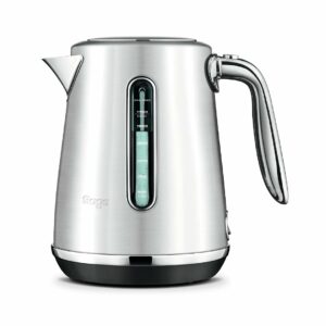 Sage - The Soft Top Luxe Quiet Electric Kettle - Fast Boil - 1.7L Cordless Kettle, Brushed Stainless Steel