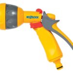 HOZELOCK - Multi-Jet Spray Gun : Ideal for Daily Use, Multi-tasking Gun, Locking Function and Flow Control, 5 Patterns: Cone, Jet, Fast Fill, Fine Rose Flat [2676P0000]