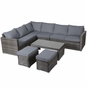 Panana Rattan Garden Sofa Set