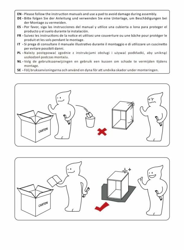 Yaheetech White Bedside/Side/End Tables with 3 Drawers Vertical Storage for Living Room Bedroom Nightstand Table 35 x 45 x 60.5 cm