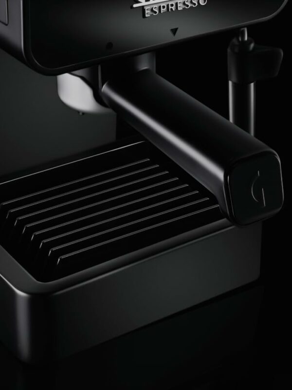 Gaggia Espresso Style Manual Coffee Machine and Cappuccino Maker with Milk Frother, Stone Black