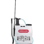 Oregon 518769 Backpack Pressure Garden Chemical / Weed Killer Sprayer with Lance and 2 Adjustable Spray Nozzles, 16 Litres, Knapsack Wearable Gardening Accessories - Multicolour